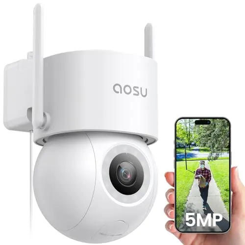 AOSU 3K 5MP Überwachungskamera Aussen