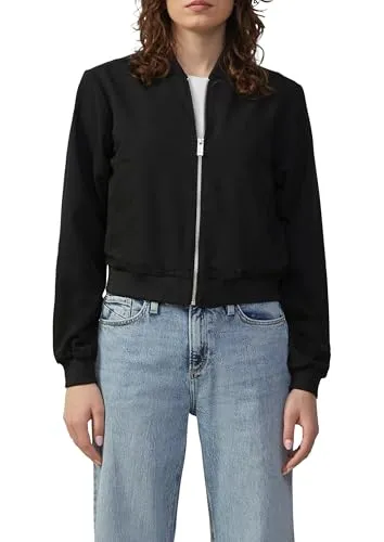 QS Blouson mit Rippbündchen, black