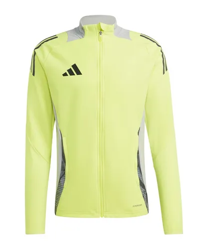 adidas Performance Tiro 24 Trainingsjacke - Trainingsjacke aus 100% Polyester, in leuchtendem Gelb, ideal für sportliche Aktivitäten und stylisches Training.