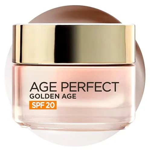 L´Oreal Gold.Age Spf20 50Ml - Tagespflege mit SPF 20 für eine perfekt mit Feuchtigkeit versorgte, vitale und strahlende Haut. Beruhigt die Haut und schützt vor UV-Strahlen.