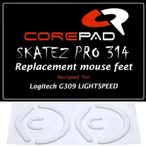Corepad Skatez PRO 314 Ersatz Mausfüße kompatibel mit Logitech G309 Lightspeed