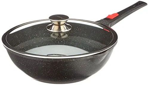Kamberg 0008057 Wok 30 cm – PFOA-frei mit abnehmbarem Griff