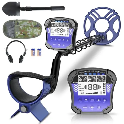 MCJ Hochpräziser Metalldetektor für Erwachsene – IP68 Wasserdicht mit LCD-Display, 5 Modi & Profi-Kopfhörer