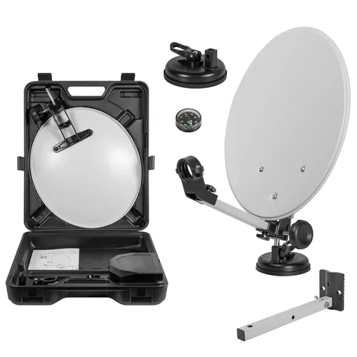 Produktbild Digitale Camping SAT Schüssel Spiegel – Mobile UHD HD 4K Antenne