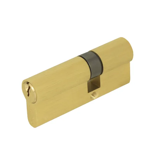 DOMINO SCHLIEßZYLINDER DMO 100 MM 35/65 PROFILZYLINDER 3 SCHLOSS GOLD MESSING