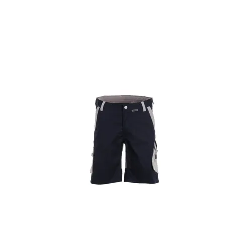 Planam Norit Herren Shorts schwarzblau/zink Gr.L 6459052 - Wanderhosen für Herren, bequem und strapazierfähig aus 65% Polyester und 35% Baumwolle, ideal für Outdoor-Aktivitäten bei jedem Wetter.