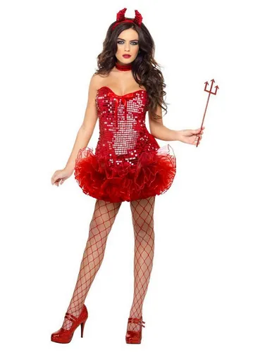 Metamorph Teufel-Kostüm Disco Devil Teufelin