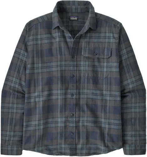 Patagonia L/S LW Fjord Flannel Shirt - Hemd in Blau, Gr. M - Umweltfreundliches Hemd aus 100% Baumwolle, ideal für den Alltag; sportlicher Stil in Blau, perfekt für aktive Abenteuer.