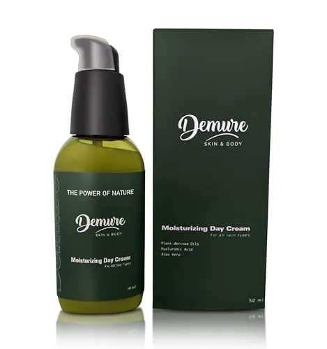 Feuchtigkeitsspendende Gesichtscreme mit Hyaluronsäure, Sanddorn, Aloe Vera und Vitamine E, für Alle Hauttypen auch für Empfindliche und Sensible Haut, 50ml, Hergestellt in Lettland