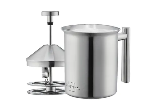 SILBERTHAL Milchaufschäumer manuell Edelstahl in silber von SILBERTHAL