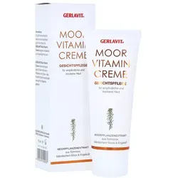 Gerlavit Moor Vitamin Creme - Gesichtspflege für sensible, trockene Haut mit Moorpflanzenextrakt und Vitaminen. Schützt vor Austrocknung und wirkt hautberuhigend.