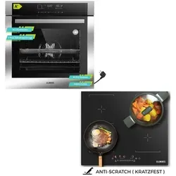 KB ELEMENTS Herdset mit Induktionskochfeld ELK75DV3/111AS