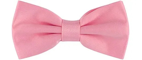 Ladeheid Fliege Kinder Jungen mit einstellbarem Band für Anzug festlich Kinderfliege Mode für Jungs MJ (10cm x 5cm) (10cm x 5cm, Rosa)