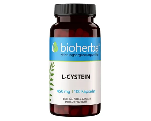 BIOHERBA R L-Cystein 450 mg 100 Kapseln Nahrungsergänzungsmittel