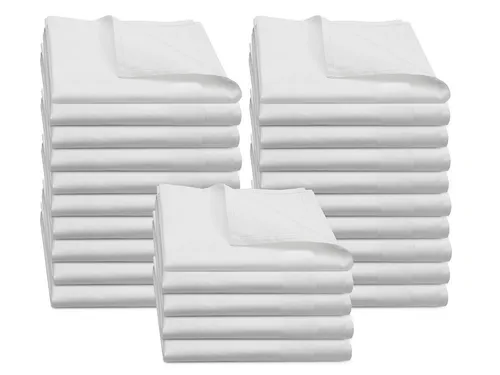 ZOLLNER Stoffserviette Set, 25 Stück in weiß von Zollner