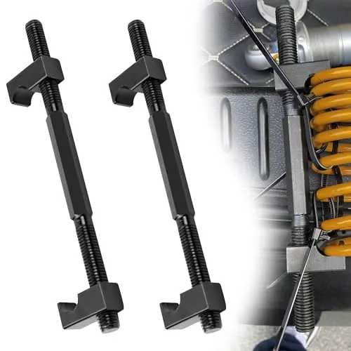 momgyaamz Federspanner Motorrad, Stoßdämpfer Werkzeug Universeller, Spezialwerkzeug für Motorrad, Federspanner Heavy, Tuning, Tieferlegung Brake, Coil und Federbein, Spring Compressor 225mm, 2 Stück