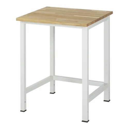 Rau Werktisch Buche-Massiv-Platte 750x800x825 mm - Werktisch aus Buche-Massiv mit 25 mm starker Arbeitsplatte, langlebig und robust, ideal für Werkstätten. 100% Made in Germany, inklusive 5 Jahre Qualitätsgarantie.