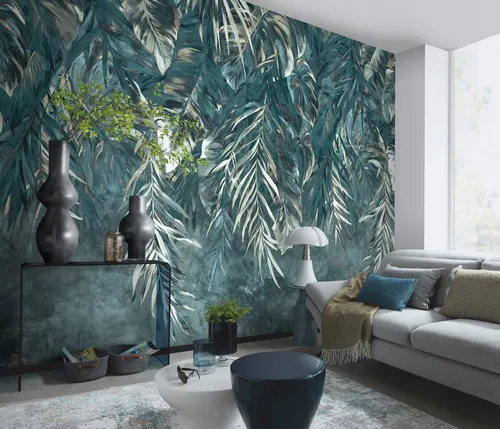 Digitaldruck Vlies 2536V-13 GMK Glamorama türkis 400x270cm in türkis von Fashion for walls