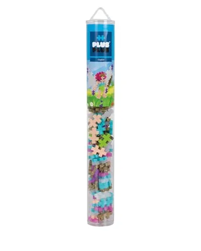 Plus-Plus 9604241 Kreativ-Bausteine Tube, Fee, Geniales Konstruktionsspielzeug, 100 Teile, 3.5cm x 3.5cm x 28cm