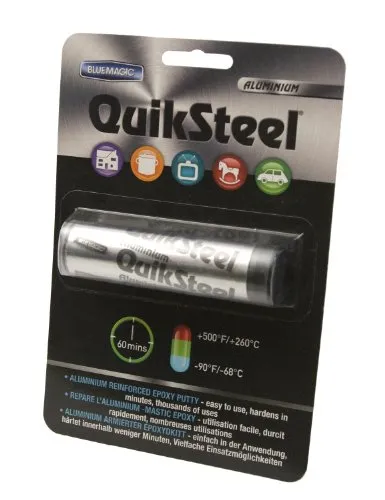 Produktbild Quiksteel 16402EU Epoxid-Powerknete Aluminium 57g, schwarz