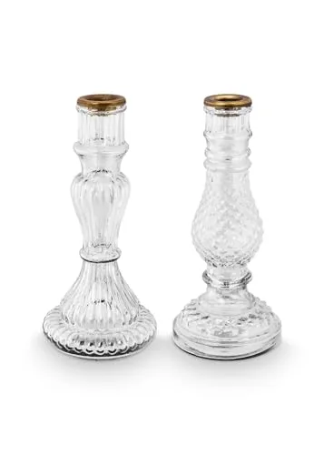 Pip Studio Kerzenhalter Clear Class 20 cm Set2