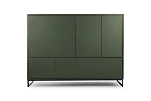 Deine Möbel 24 Kommode GENEVE Sideboard 160 cm - Stilvolle Kommode GENEVE in Sandbeige mit 9 Fächern für modernen Stauraum. Ideal für Schlafzimmer, Flur oder Wohnzimmer. Mit PUSH-TO-OPEN-Funktion und Soft-Close-Scharniere für leises Öffnen. Hochwertige Verarbeitung für langlebige Nutzung.