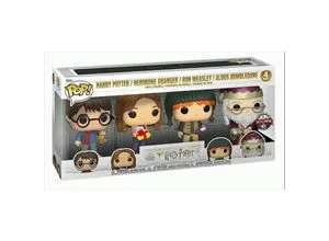 HARRY POTTER Holiday - Funko Pop! 4 Figuren Set - Aufsteller & Figuren, zauberhaftes 4-Pack mit beliebten Charakteren, perfekt für Sammler und Harry Potter Fans.