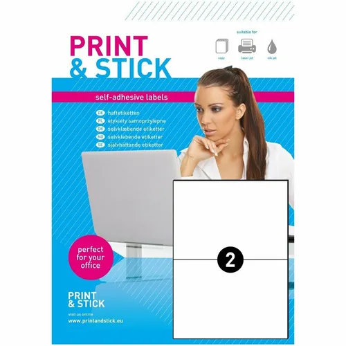 Blatt / 200 Etiketten 210x148mm selbstklebend Papier DIN A4 Bogen 100