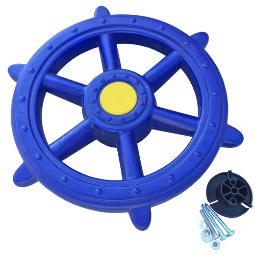 Steuerrad blau Schiffslenker für Spielturm Piratenschiff Lenker blaues Lenkrad
