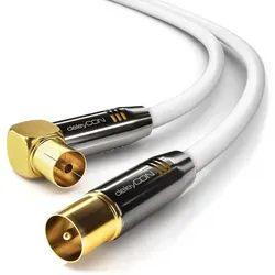 deleyCON deleyCON HDTV TV Antennen Kabel 3m in weiß von deleyCON
