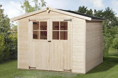 Produktbild Weka Holz-Gartenhaus Parma Satteldach Unbehandelt 198 cm x 217 cm