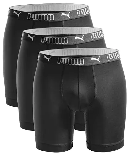 PUMA Unterziehshorts - Long Boxer - 3er Pack - Gr. S