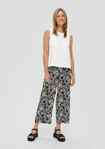s.Oliver Culotte Hose aus 100% Viskose in Schwarz (Größe 36)