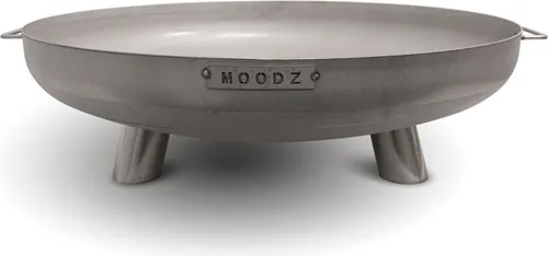 Moodz Feuerschale Edelstahl Ø 100 cm mit Griffen und Füßen von MOODZ Outdoor Living