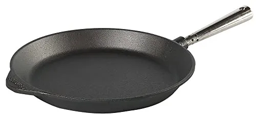 SKEPPSHULT Bratpfanne 18 cm - Vielseitig einsetzbar - Pfannen mit Edelstahlgriff, geeignet für alle Herdarten, Ofen, Grill und offenes Feuer. Ideal für kreative Kochabenteuer!