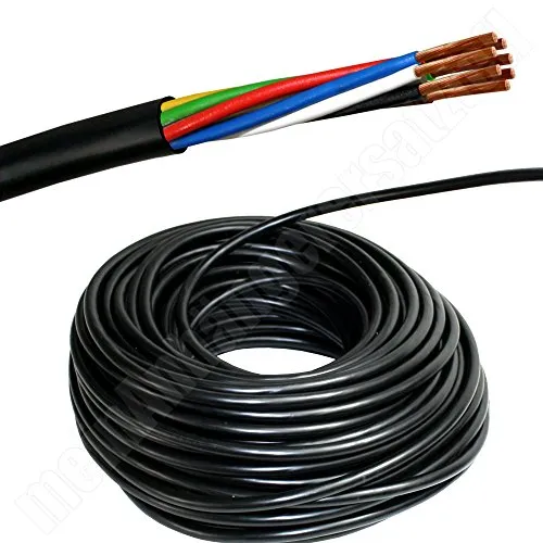 Anhängerkabel 7x1,00mm² 7 * 1,00 7x1mm² 7 * 1mm² 7poliges 7pol. Fahrzeugkabel