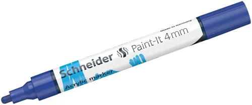 SCHNEIDER Permanentmarker Acrylmarker Paint-It 320 4mm blau (5 Stück)