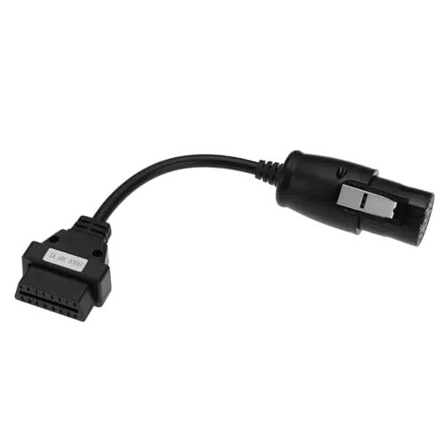 EMSea Diagnose-Scaner-Adapter, OBD2-Buchse, 16-poliges Kabel auf OBD1 30-poliger Stecker, kompatibel mit Iveco Trucks Diagnosekabel, schwarz, 1 Stück