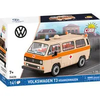 Cobi 24636 Volkswagen T3 Krankenwagen - Bau dir den legendären Volkswagen T3 Krankenwagen aus robustem Kunststoff. Ideal für kreative Bauprojekte und Spielspaß mit Detailtreue.
