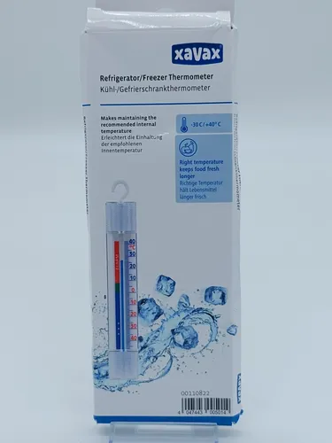Xavax Kühlschrank Gefrierschrank Thermometer Temperatur analog -30° b. 40°C H9