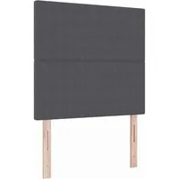 vidaXL Kopfteil Dunkelgrau 100 cm – Höhenverstellbar - Klassisches Bettkopfteil aus hochwertigem Rippstoff, höhenverstellbar für optimale Anpassung an Matratzengrößen und modernes Design mit abgerundeten Kanten für zusätzlichen Komfort.