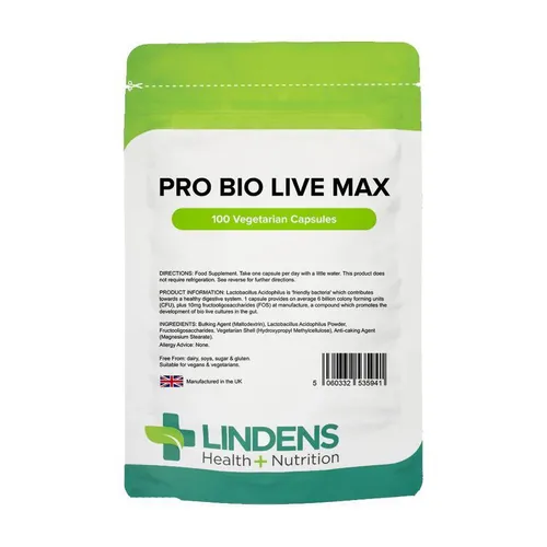 Lindens Probiotics Pro Bio Live Max 6 billion CFU