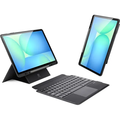 Dux Ducis Tastaturgehäuse für Samsung Tab S10 FE+ mit Hintergrundbeleuchtung