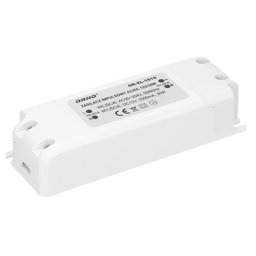 Orno | LED-Netzteil ZL-1615 - 12V 30W - IP20 - Kompakt - Wandmontage - Stabiler Betrieb