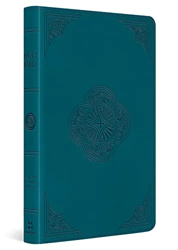 ESV Thinline Bible, Red Letter (Trutone, Deep Teal, Rotunda Design)