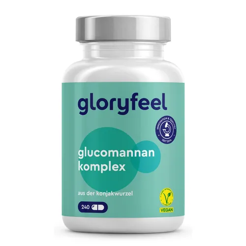 Glucomannan 4000mg - 240 Kapseln - Konjakwurzel für Gewichtsverlust* +D3 & Chrom