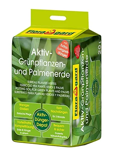 Floragard Aktiv Grünpflanzen Palmenerde, 20L