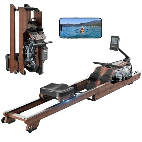 Dripex 14L Holz Wasser Rudergerät 12-Blatt 150kg Bluetooth Klappbar Home