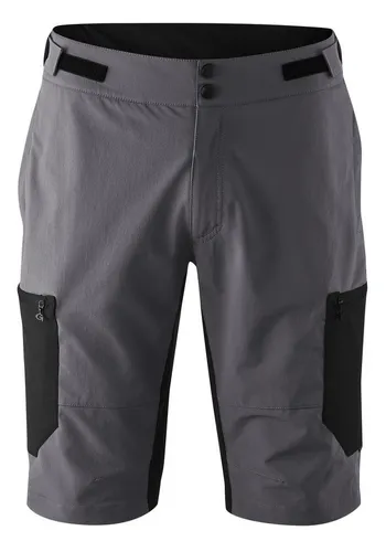 Gonso Herren Garzone Radhose kurz (Größe L, grau) - Leichte und strapazierfähige Cargo-Bikeshorts für optimalen Tragekomfort und Bewegungsfreiheit beim Radfahren.
