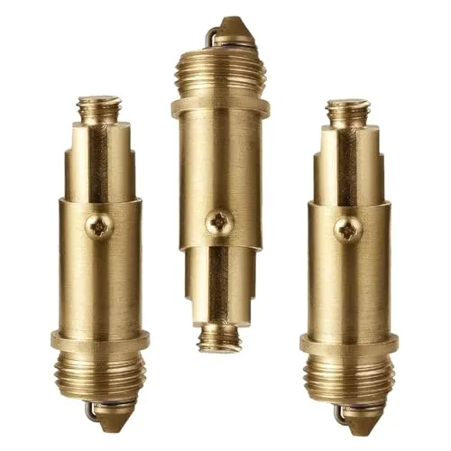 STK Popup Ablaufventil Waschbecken Stecker,Pop Up Ventil Bad Clack Clicker Federstopfen,klick Klack Badablauf Federbolzen Messing Material,Waschbeckenstöpsel Ablaufstopfen für Küche Abflussstopfen 3